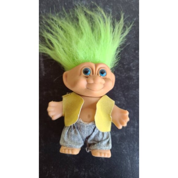 Green Haired Troll Doll - Picture 10 of 10